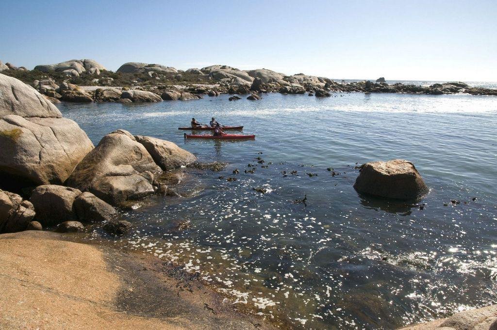 Sea kayaking near Cape Town